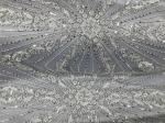 Beautiful Silver Embroidered Heavy Beaded Lace Fabric , Beaded Net Fabric 130cm