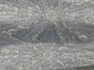 Wholesale Beautiful Silver Embroidered Heavy Beaded Lace Fabric , Beaded Net Fabric 130cm Width from china suppliers