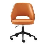 Adults' Small Office Chair with Wheels and Lumbar Support PU 3 Years After-sales
