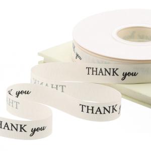 Wholesale Wholesale polyester cotton rice white English ribbon flower packaging ribbon English ribbon flower shop bouquet polyester ribbon from china suppliers