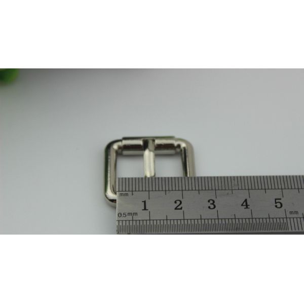 Hardware Metal 20 MM & 25 MM Nickel Color Single Prong Roller Pin Buckle For Webbing Belt