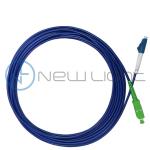 SC APC To LC Metal Steel Fiber Optic Anti Rat Simplex Patch Cord