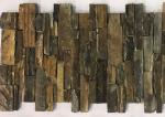 Brown And Yellow Cultured Stone Panels With Cement Backed / Concrete Backed