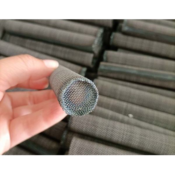 Woven Carbon Steel Wire Mesh Perforated Metal Cylinder Abrasion Resistance
