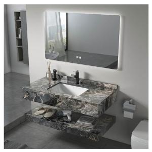Wholesale Hotel Bathroom Vanity with Mirror Countertop in Modern Design Bathroom Mirrored Cabinet from china suppliers