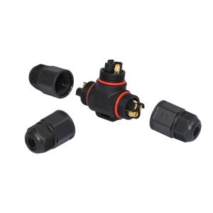 Wholesale Plastic Straight Screw Type IP68 2Pin Waterproof LED Cable Connector from china suppliers