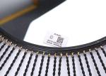 Metal Round Sunburst Wall Mirror Black Frame Dotted With Gold Color For Wall