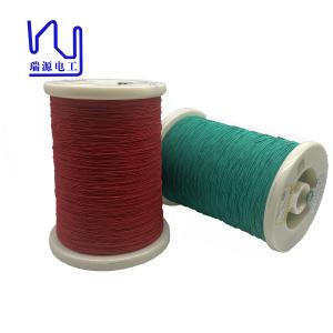 Wholesale Red / Green Color Custom USTC Wire 0.1mm X 50 Copper Conductor Natural Silk Served from china suppliers