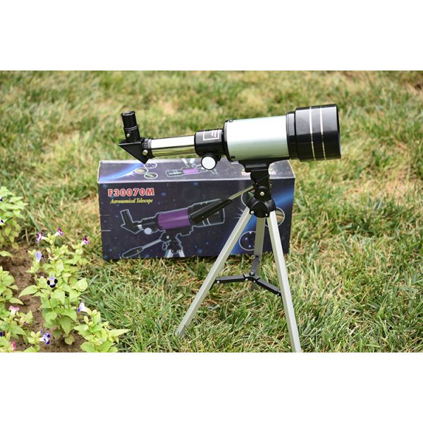 F30070 Monocular Space Astronomical Scope with Oblique Mirror and Aluminum Tripods