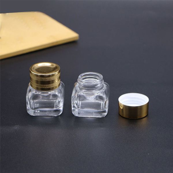 SGS FDA Brown Glass Screw Cap 15g Cosmetic Cream Bottle