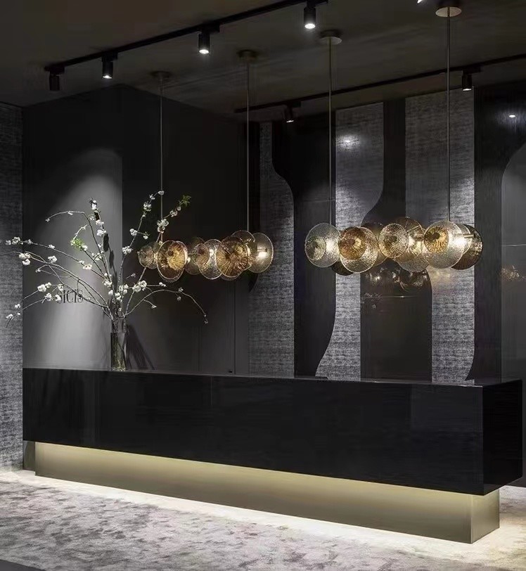 Luxury Hanging Pendant Lights Led Lighting Modern Flower Glass Chandeliers And Lamps