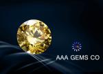 Rynthetic Yellow Moissanite Round , Flower , Star G or H In Color