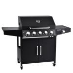 141*55*109 cm Garden 304 Ss 10000Btu 5 Burner Gas Smoke Grill Machine With Side