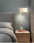 White Reading acrylic ball Wall Lamp 3W +5W Interior Bedroom Bedside Desk Wall