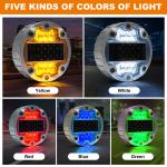 Visibility Solar Powered Road Studs Green Waterproof Road Markers 4.5V LED Light