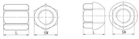 T76 Hexagonal Nut Hex Nut for Self Drilling Anchor System Anchors Bolting Nut