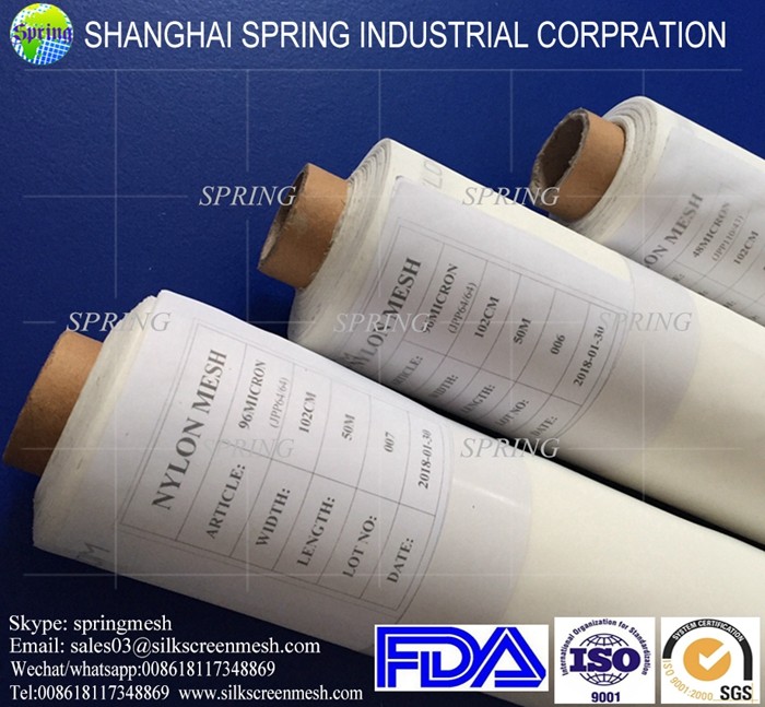 0.1m-3.7m Width Filter Mesh Fabric , 150 Mesh Woven Nylon Mesh Filter Sock