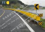 Road Safety Highway Roller Barrier System Highway Guardrail / Safety Rolling