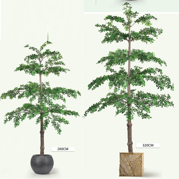 Artificial Terminalia Tree 180cm 260cm 320cm | Large Faux Tree for Hotel & Commercial Landscaping | Indoor Outdoor Decor