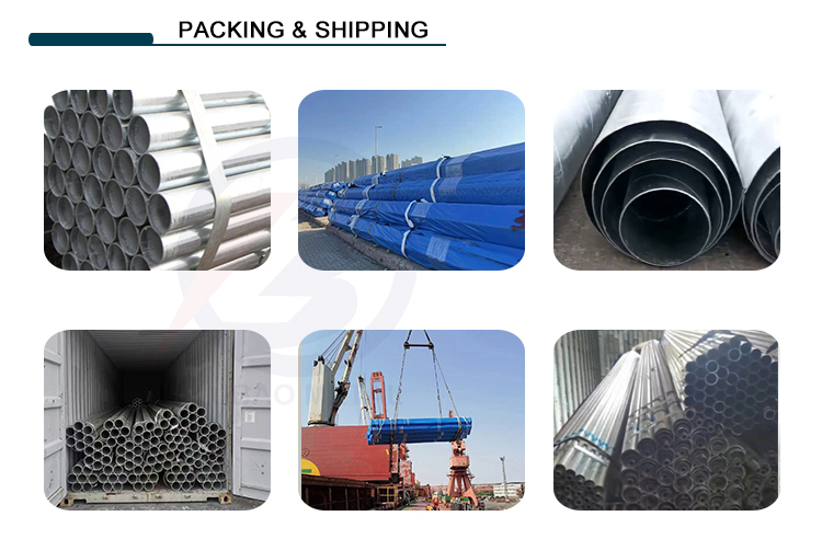 galvanized pipe per foot customized galvanized seamless steel pipe tube round Special Pipe EMT Pipe Invoicing by actual weigh
