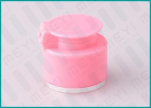 Wholesale 24/410 Pink Flat Flip Top Cap Spill Resistance With Shiny Gold Ring from china suppliers