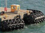 0.6m Dia 1m Length Pneumatic Marine Rubber Fenders Safety Valve