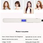 Straightener Home Beauty Machine LCD Ultrasonic Infrared Iron For Damaged Hair
