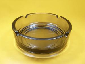 Wholesale Customized Smoking High white pressed Clear Glass Ashtray / Engraving, printing glassware from china suppliers
