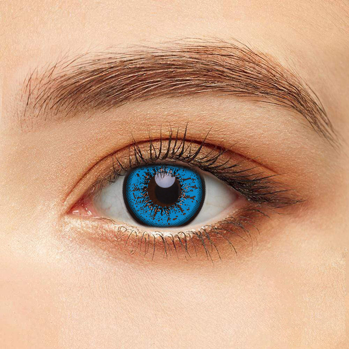 Eye Cosmetic Yearly Gray Contact Lens Colour 8.5mm Zero Power