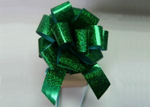 Wholesale Holographic Green Fushia Pom Pom bow 4&quot; dia 250mm width for gift promotion from china suppliers