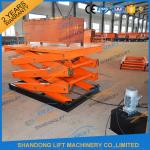 Scissor Hydraulic Lift Platform , 2T 5.5M High Rising Material Handling Lifts CE