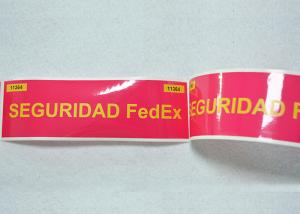 Wholesale Waterproof Printable Tamper Evident Labels , Tamper Proof Labels For Express Industry from china suppliers