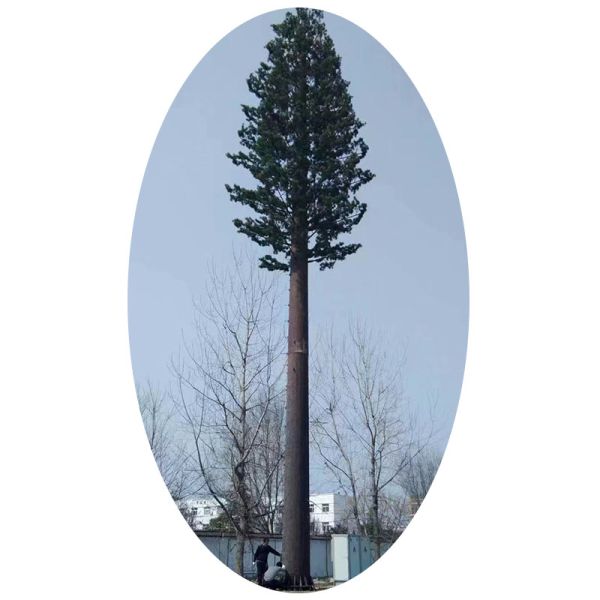 可定制20m-50m镀锌钢仿生树塔单极天线伪装电信塔配件树