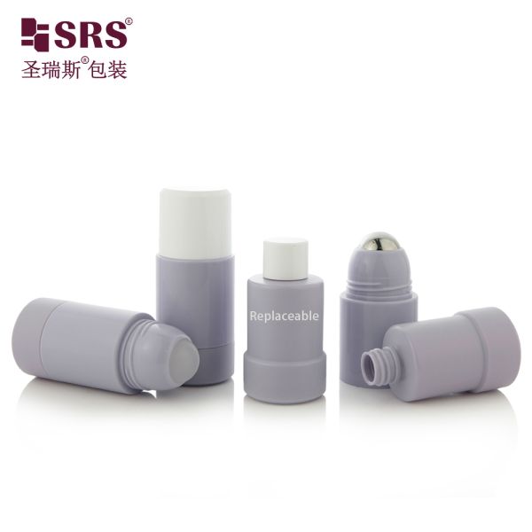 50ml PP PCR Refillable Roll On Bottle for Cosmetics