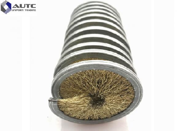 Quality Rotary Coil Brush Industrial Plating Copper Wire Steel Wire Inside Disk Spiral Coil Brushes for sale