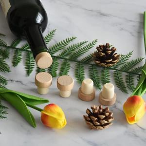 Wholesale T Shaped Wine Stopper Non Refillable Wooden And Rubber Sealing For Industrial from china suppliers