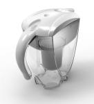 White Alkaline Water Jug / Alkaline Water Filter Pitcher , 400L Filter Life