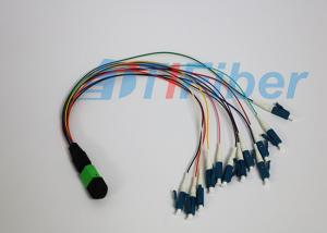 Wholesale MPO / APC - LC / UPC 12 Cores Fiber Optic Pigtail Ruggedized round cable from china suppliers