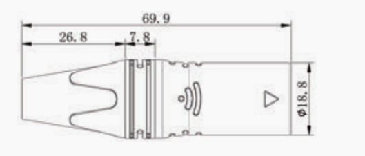 Indoor IP40 Protection 6-Pole XLR Audio Video Connectors for Professional Audio and Video