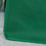 Deep Green Travel Non Woven Fabric Bags With Laminated Full Color Printing
