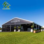 Anodized Surface Aluminum Outdoor Event Tents Curved 15x30 Sqm For Commercial