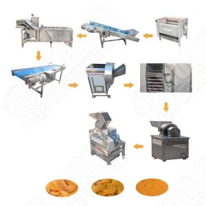 Wholesale Low cost garlic ginger processing line powder production line onion drying milling machine from china suppliers