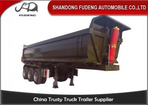 Wholesale U Shape Dump Semi Trailer 40T-100T Payload For Sand / Stone Transportation from china suppliers