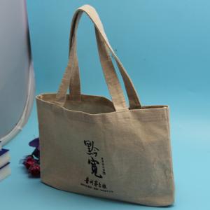 Wholesale Plain Custom Jute Shopping Tote Bag Printed Logo Lightweight For Women from china suppliers