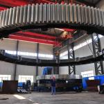 Cement equipment parts Mixer 20° 2000mm Forged Large Ring Gear