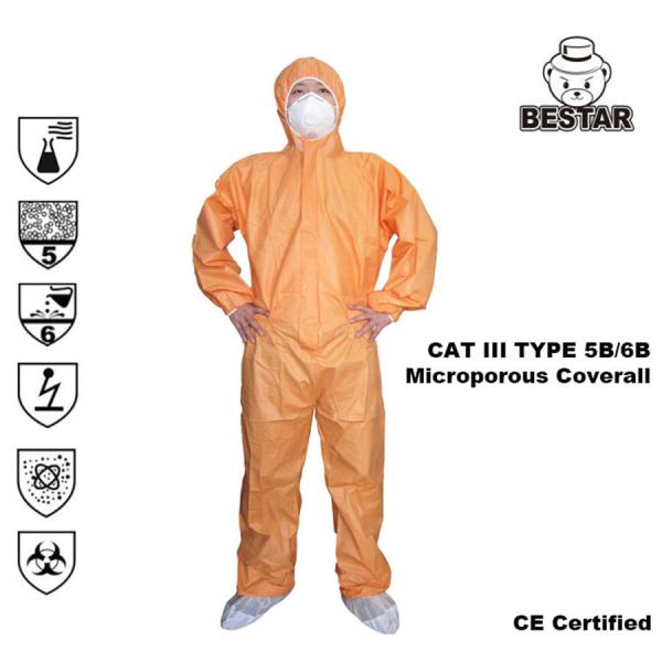 Polypropylene SPP Disposable Coverall Suit Hygiene Disposable Coveralls With