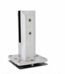 Adjustable Stainless Steel Duplex Square Base Plate Glass Spigot For Pool