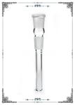 Male 4 Inches Female Glass Downstem Hand Blown With Cuts Slide