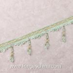 Handmade fashionable chain beads lace tassels fringes for curtain/sofa/pillow