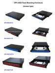Black Fiber Termination Cabinet , Fiber Optic Splitter Box Easy Maintenance